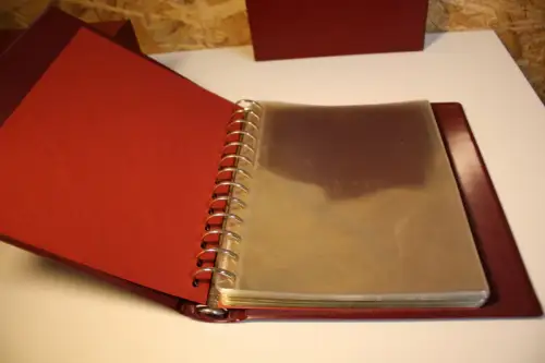 4 Lindner ETB Alben mit Schuber in rot (33290)