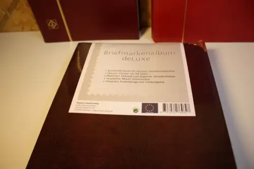 3 Einsteckbücher versch. Farben mit 60 Seiten in weiß, (33318)