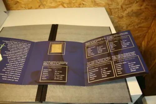 Vatikan Michel 1428 Silbermarke Papst Paul Folder postfrisch (33321H)