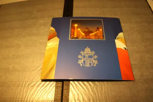 Vatikan Michel 1428 Silbermarke Papst Paul Folder postfrisch (33321H)