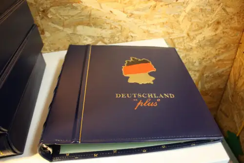 5 Dt. Post / Leuchtturm Ringbinder mit Schuber blau Deutschland Plus 13 Ring (33346)