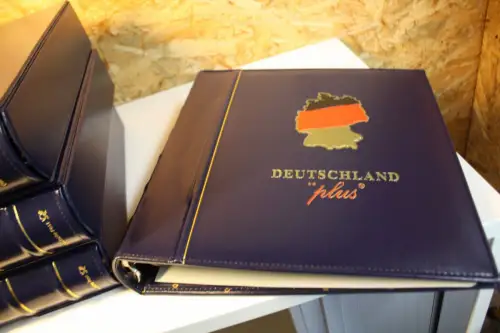 5 Dt. Post / Leuchtturm Ringbinder mit Schuber blau Deutschland Plus 13 Ring (33346)