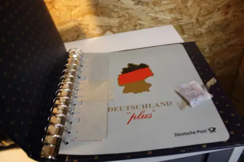 5 Dt. Post / Leuchtturm Ringbinder mit Schuber blau Deutschland Plus 13 Ring (33346)