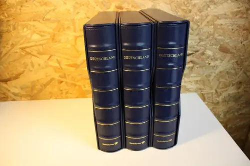 3 Dt. Post / Leuchtturm Ringbinder mit Schuber blau Deutschland Plus 13 Ring (33345)