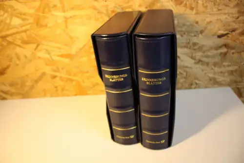 2 Dt. Post Alben mit Aufdruck Erinnerungsblätter (33356)
