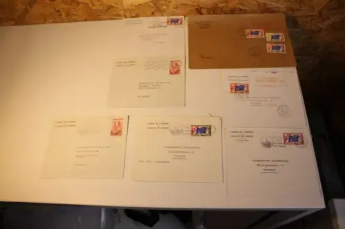 Frankreich Europarat Bedarfsbelege (33431)