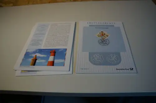 Bund ETB Ersttagsblätter Jahrgang 2011 komplett (33456)