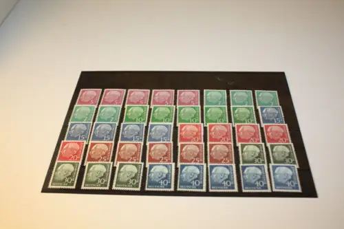 Bund Heuss Lumogen 5x Satz postfrisch komplett (33487)