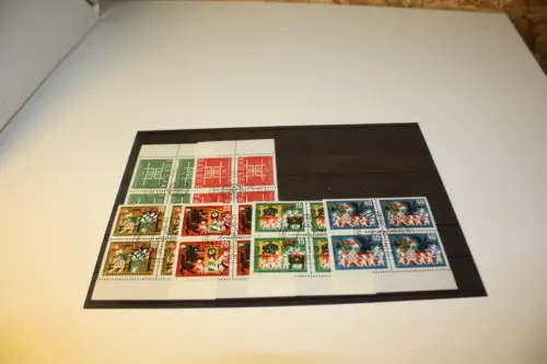 Bund Michel 406-411 6 Viererblöcke gestempelt (33486)
