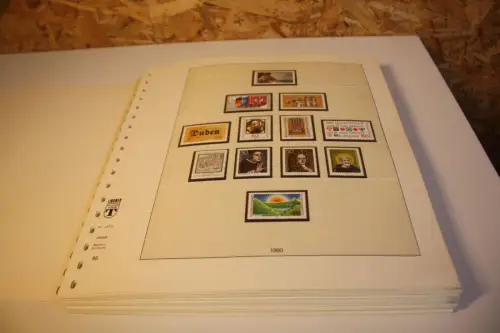 Bund 1980-1989 postfrisch + gestempelt komplett inkl. Lindner T (33499)