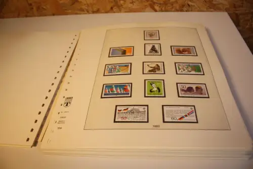 Bund 1980-1989 postfrisch + gestempelt komplett inkl. Lindner T (33499)