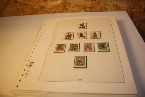 Bund 1970-1979 postfrisch + gestempelt komplett inkl. Lindner T (33500)
