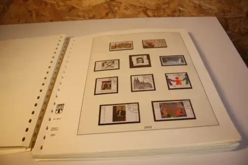 Bund 2000-2006 gestempelt ohne Selbstklebende komplett inkl. Lindner T (33501)