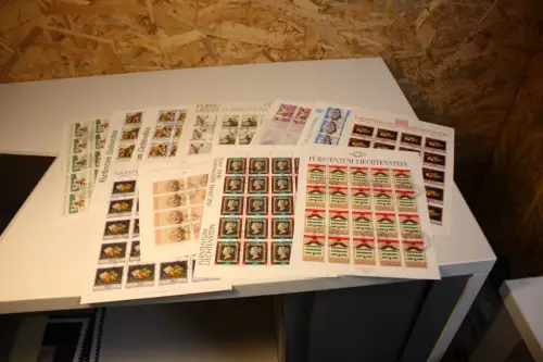 Liechtenstein Jahrgang 1990 Kleinbogen gestempelt komplett (33545H)