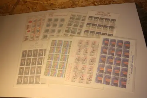 Liechtenstein Jahrgang 1992 Kleinbogen gestempelt komplett (33547H)