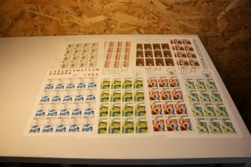 Liechtenstein Jahrgang 1988 Kleinbogen postfrisch komplett (33558H)