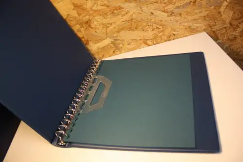 5 Lindner Binder blau mit Schuber leer (33570)