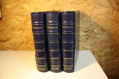 3 Dt. Post / Leuchtturm Ringbinder mit Schuber blau Deutschland Plus 13 Ring (33579)