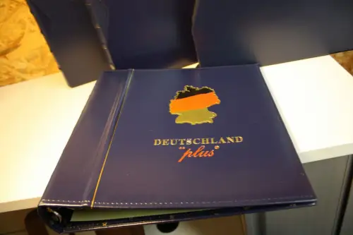 3 Dt. Post / Leuchtturm Ringbinder mit Schuber blau Deutschland Plus 13 Ring (33579)