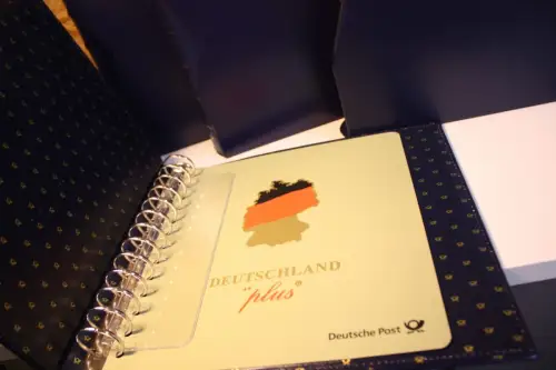 3 Dt. Post / Leuchtturm Ringbinder mit Schuber blau Deutschland Plus 13 Ring (33579)