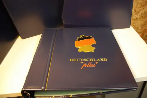 3 Dt. Post / Leuchtturm Ringbinder mit Schuber blau Deutschland Plus 13 Ring (33579)