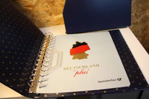 3 Dt. Post / Leuchtturm Ringbinder mit Schuber blau Deutschland Plus 13 Ring (33579)