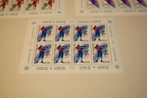 Sowjetunion Michel 5788-92 Kleinbogen postfrisch Olympiade 1988 (33606)