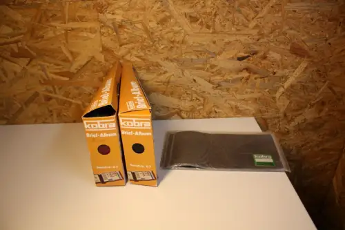 2 Kobra Briefealben blau lang (33647)