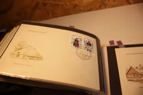 DDR Posten mit meist FDC in 3 Alben 60er Jahre (33665)