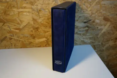 Samt Binder + Schuber blau inkl. 25 2er Hüllen (33668)