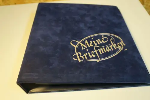 Samt Binder + Schuber blau inkl. 25 2er Hüllen (33668)