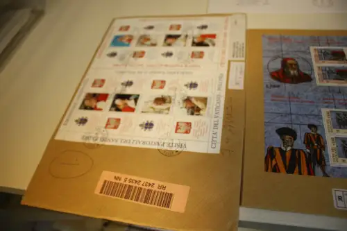 Vatikan 5 gelaufene Belege mit Kleinbogen (33699H)