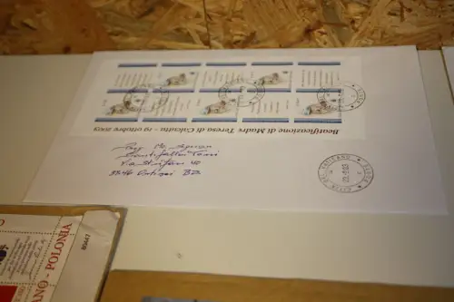 Vatikan 5 gelaufene Belege mit Kleinbogen (33699H)