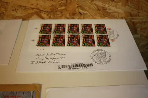 Vatikan 5 gelaufene Belege mit Kleinbogen (33699H)