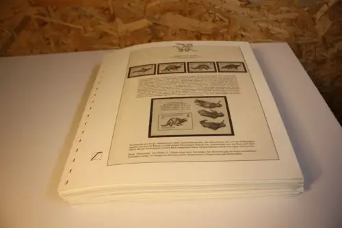 100 Lindner T Blätter versch. Streifen mit gemischten Aufdrucken (33704)