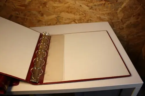 3 Borek Ringbinder rot mit Aufdruck (33720)