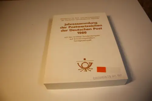 DDR Ersttagsblatt Jahressammlung 1986 (33749)