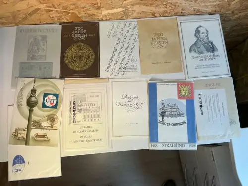 DDR 14 verschiedene ETB 1985-1990 (33798)