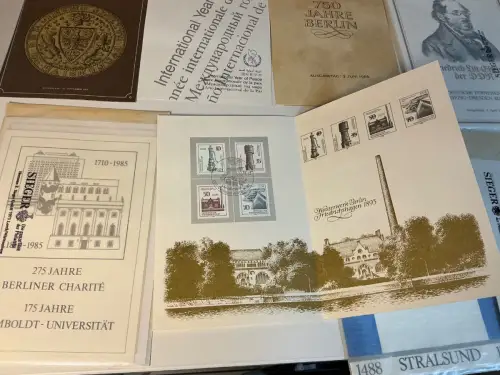 DDR 14 verschiedene ETB 1985-1990 (33798)