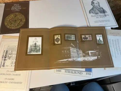 DDR 14 verschiedene ETB 1985-1990 (33798)