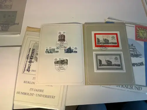 DDR 14 verschiedene ETB 1985-1990 (33798)