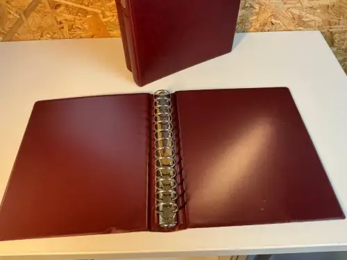 5 Lindner ETB Alben rot mit Hüllen (33794)