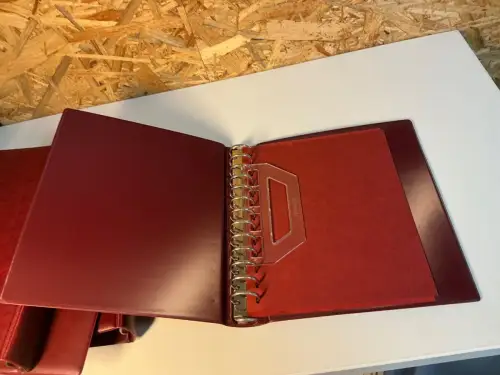 5 Lindner ETB Alben rot mit Hüllen (33794)