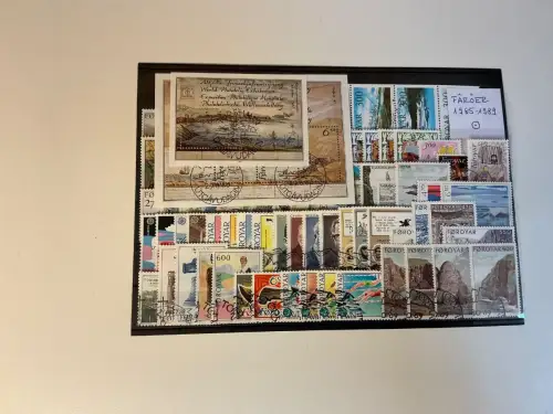 Färöer Jahrgang 1985-1989 gestempelt komplett (33801)