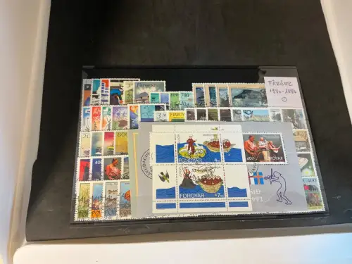 Färöer 1990-1994 gestempelt komplett (33802)