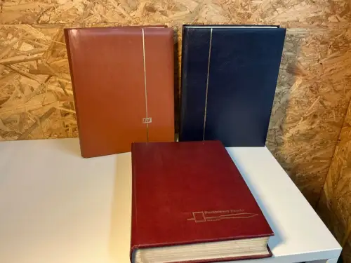 3 Einsteckbücher 60 weiße Seiten in versch. Farben (33847)