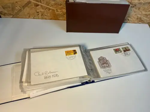 DDR FDC 1981-1986 in 2 Alben (33860)