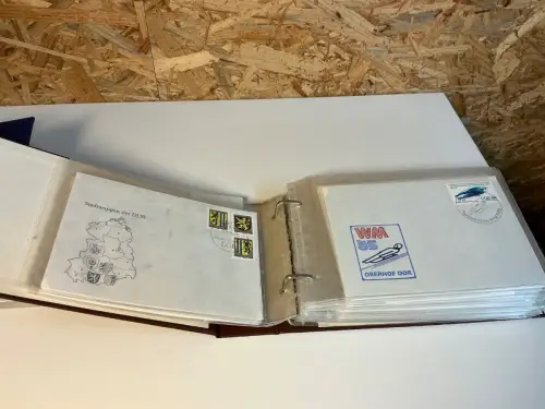 DDR FDC 1981-1986 in 2 Alben (33860)