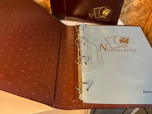 5 Dt. Post Numisblatt Alben mit 100 Hüllen (33864)