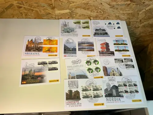 Dt. Post Messebriefe Jahrgang 2016 komplett (33874)